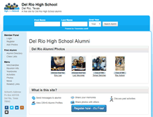 Tablet Screenshot of delriohighschool.org